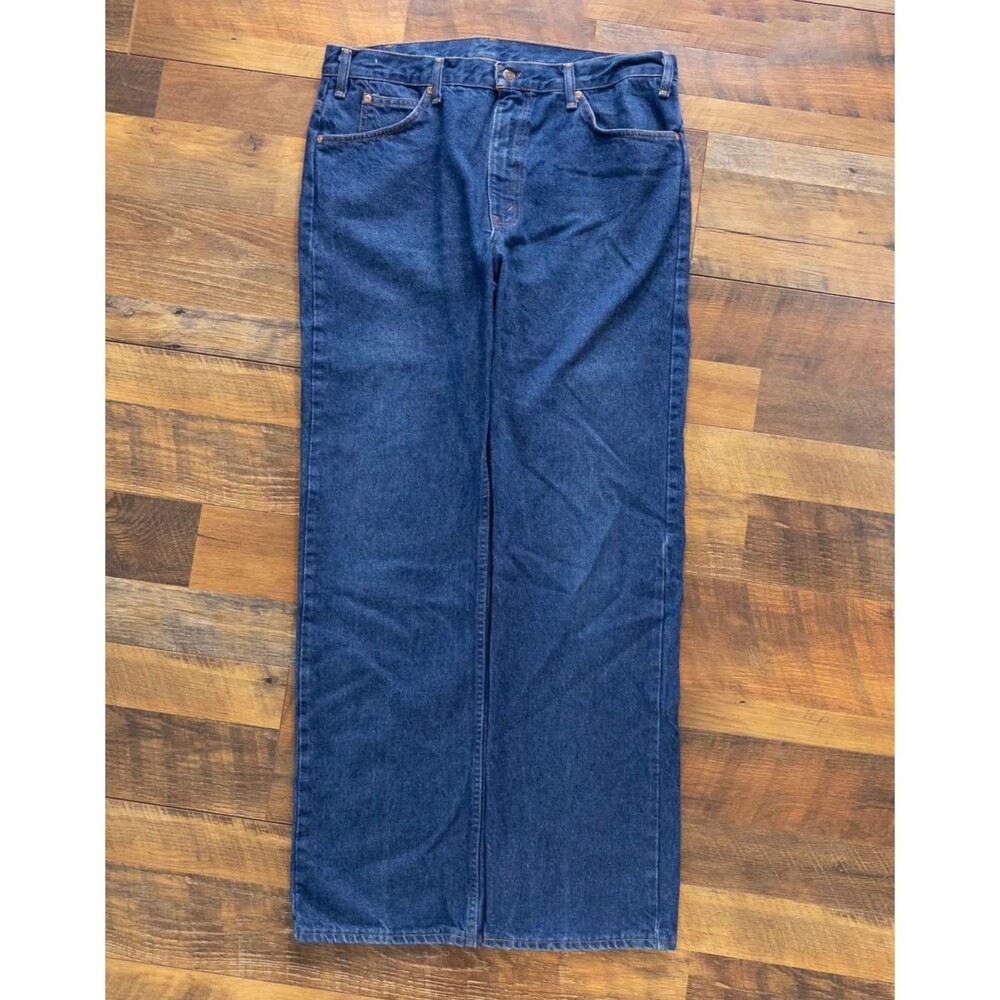 Vintage JCPenney Jeans Mens 36x34 Plain Pockets Straight Leg High Rise 80s USA